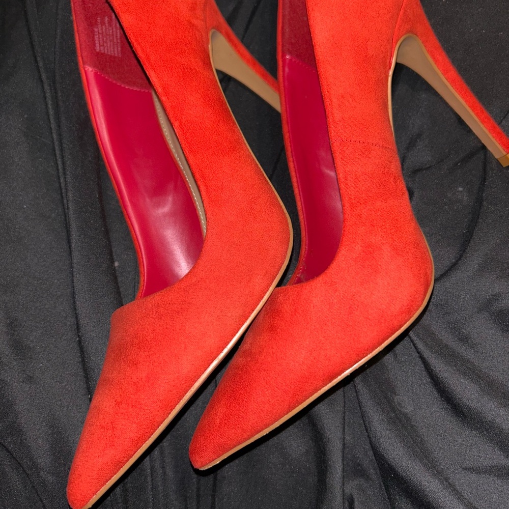 Fiery/Orangish Heels